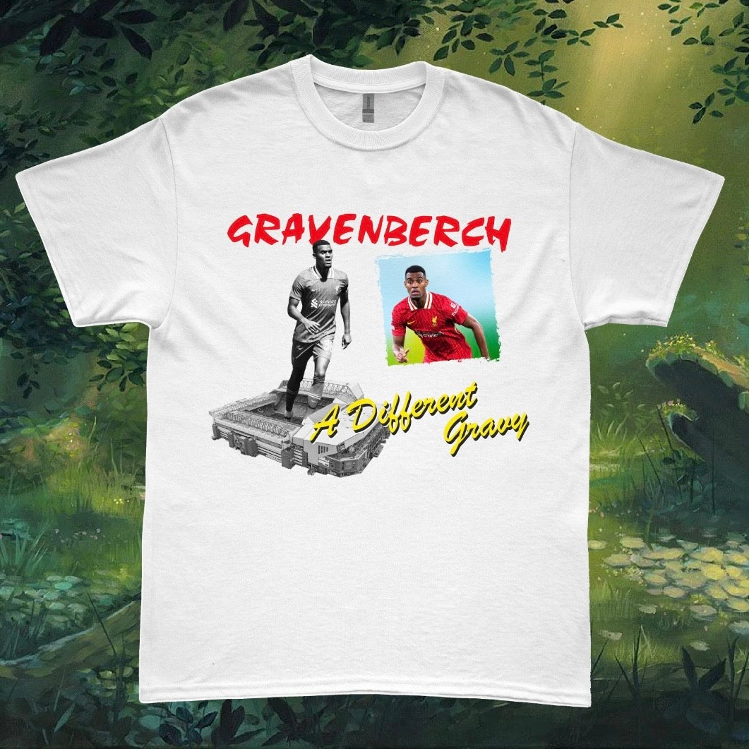 RYAN GRAVENBERCH A DIFFERENT GRAVY T-SHIRT WHITE