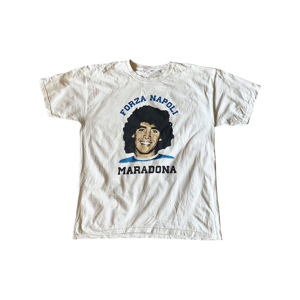 VINTAGE DIEGO MARADONA FORZA NAPOLI T-SHIRT