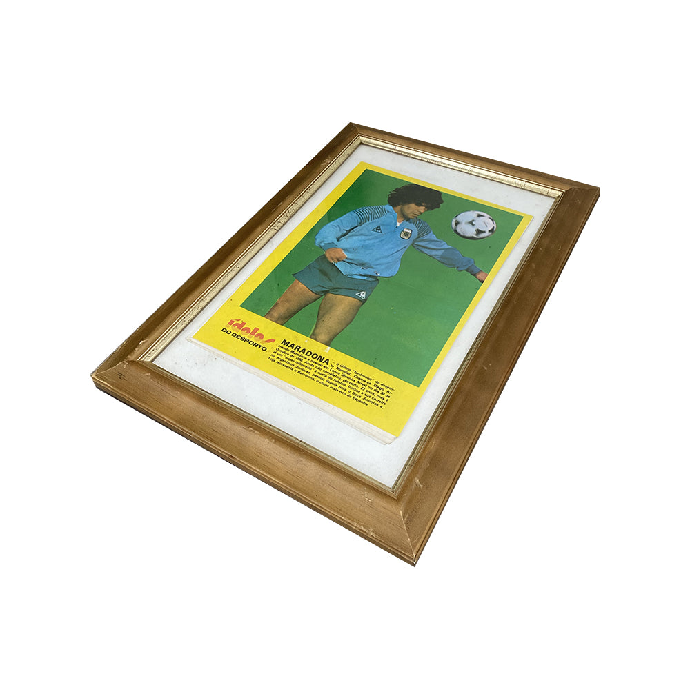 FRAMED MARADONA POSTER 'IDOLOS'
