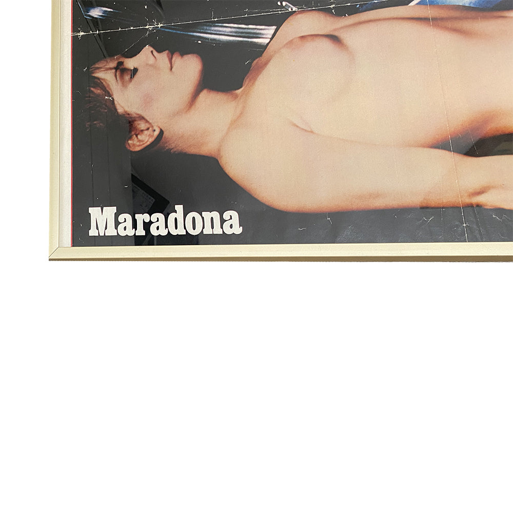 FRAMED MARADONA POSTER 'NAKED WOMAN'