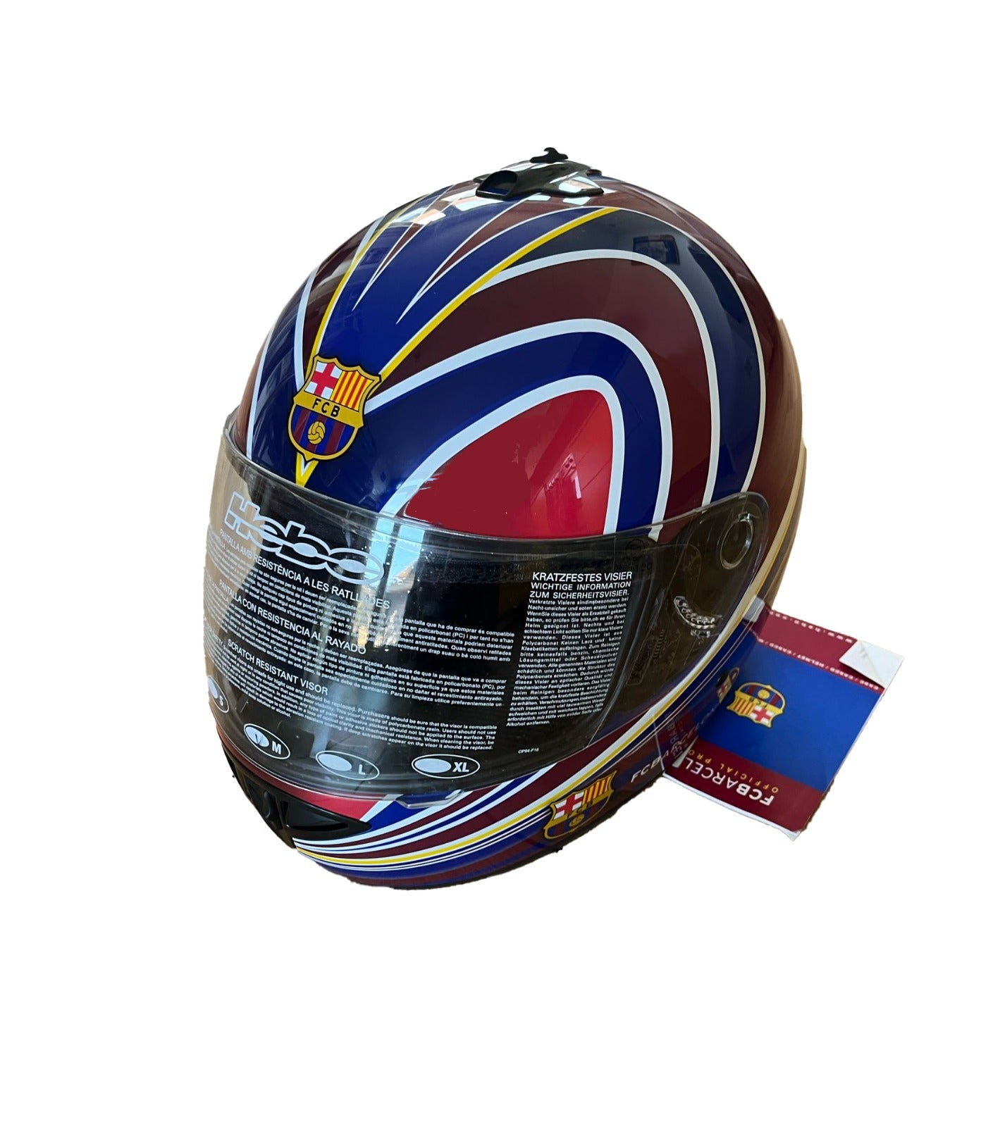 barcelona motorcycle helmets FC BARCELONA MOTOR/SCOOTER HELMET M