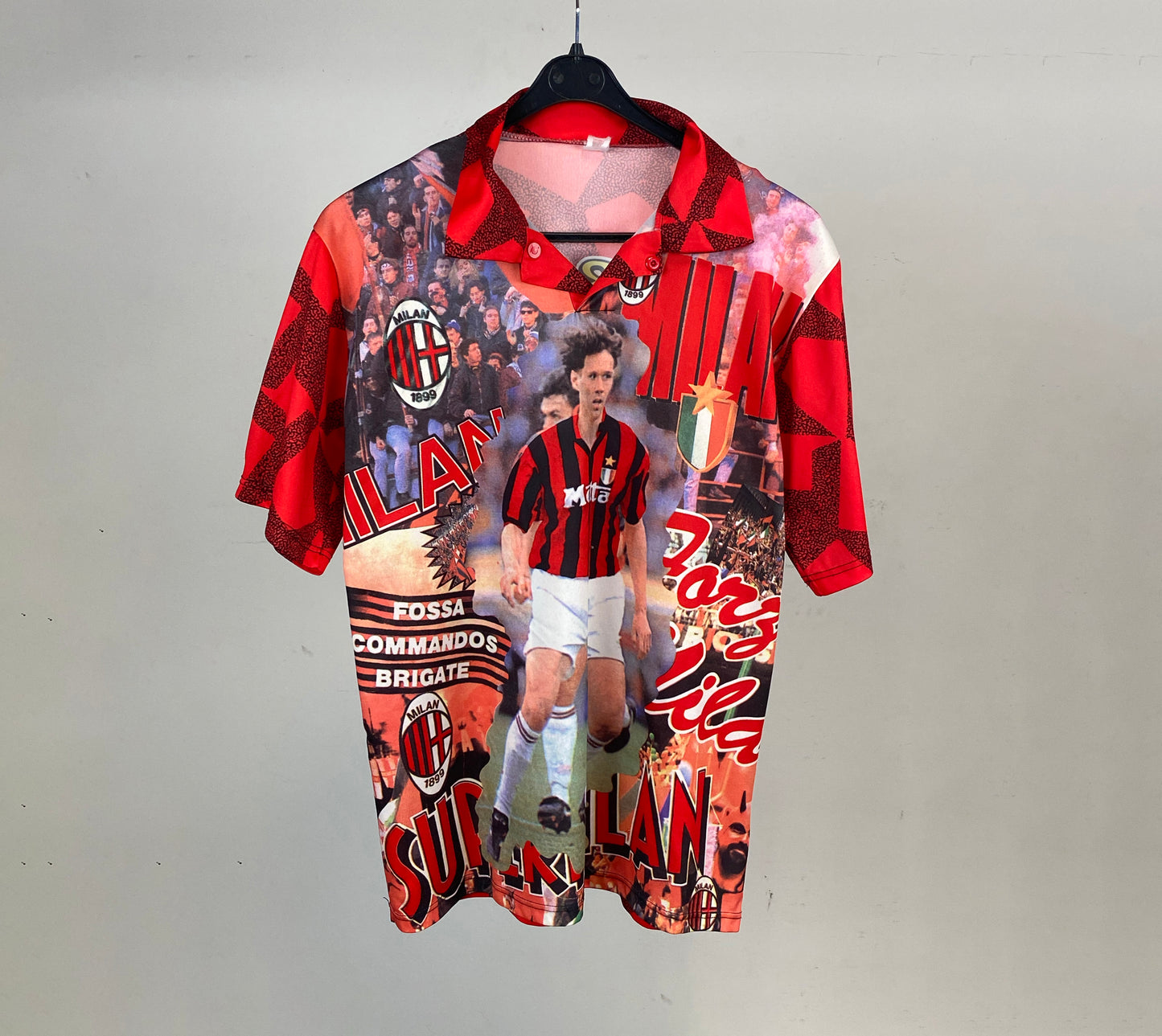 VAN BASTEN AC MILAN BOOTLEG T-SHIRT L