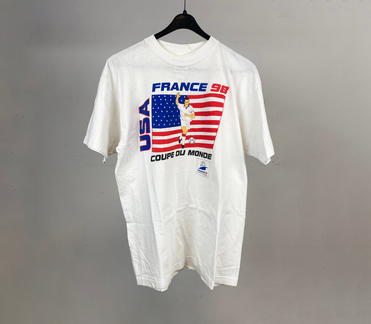 FRANCE 98 WORLD CUP USA T-SHIRT L/XL