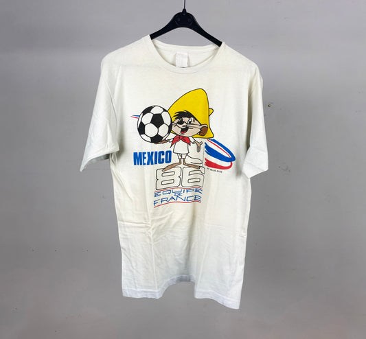 MEXICO 86 EQUIPE DE FRANCE T-SHIRT L