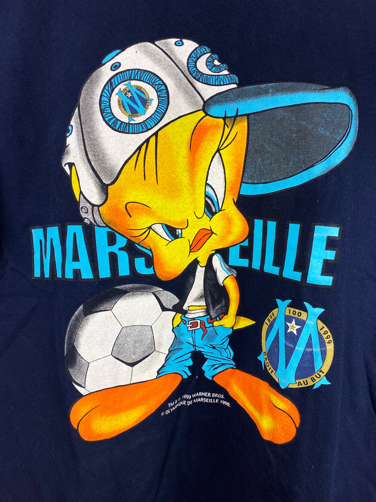 OLYMPIQUE MARSEILLE LOONEY TUNES T-SHIRT XL