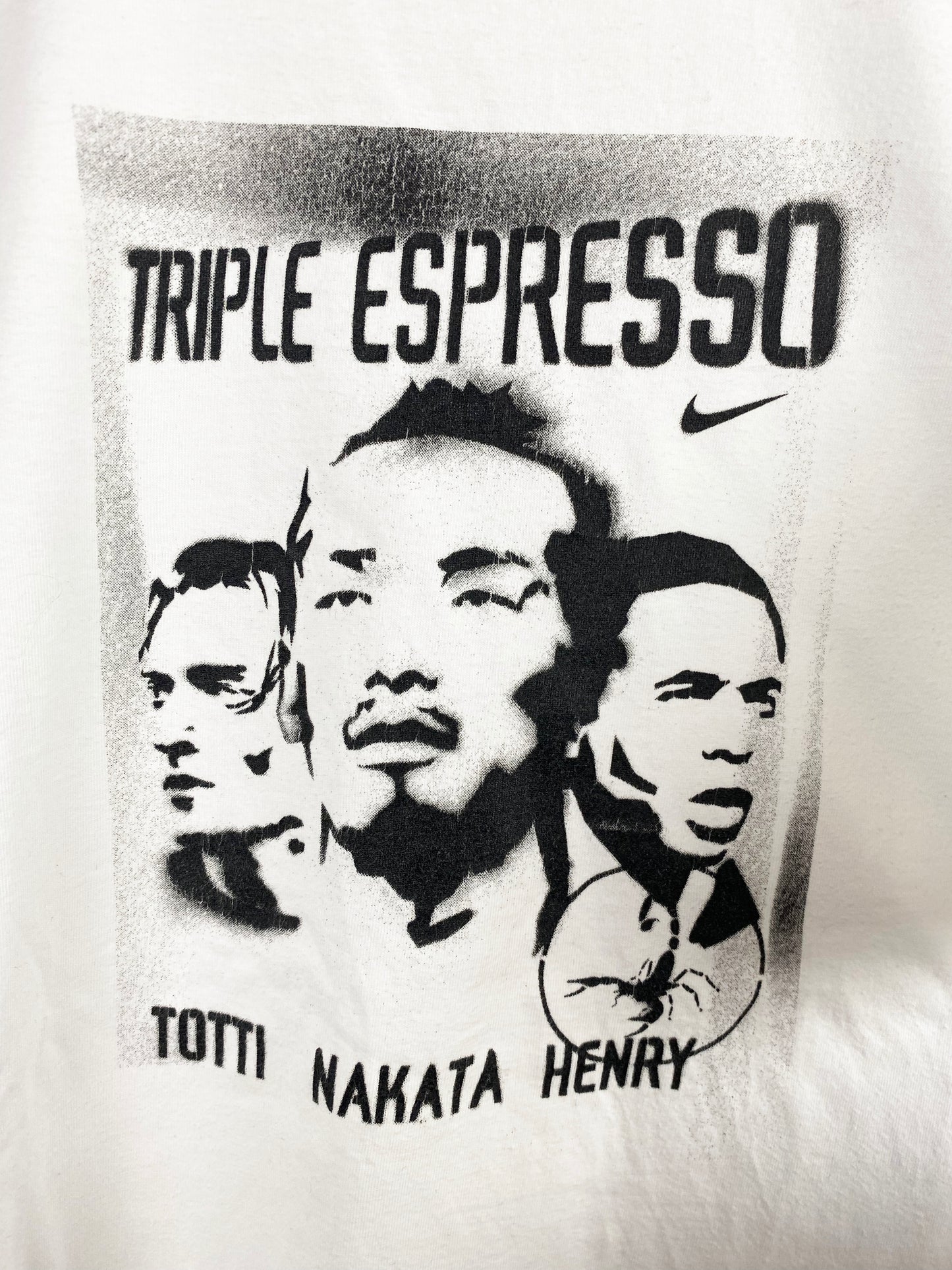 NIKE TRIPLE ESPRESSO NAKATA TOTTI HENRY T-SHIRT XL