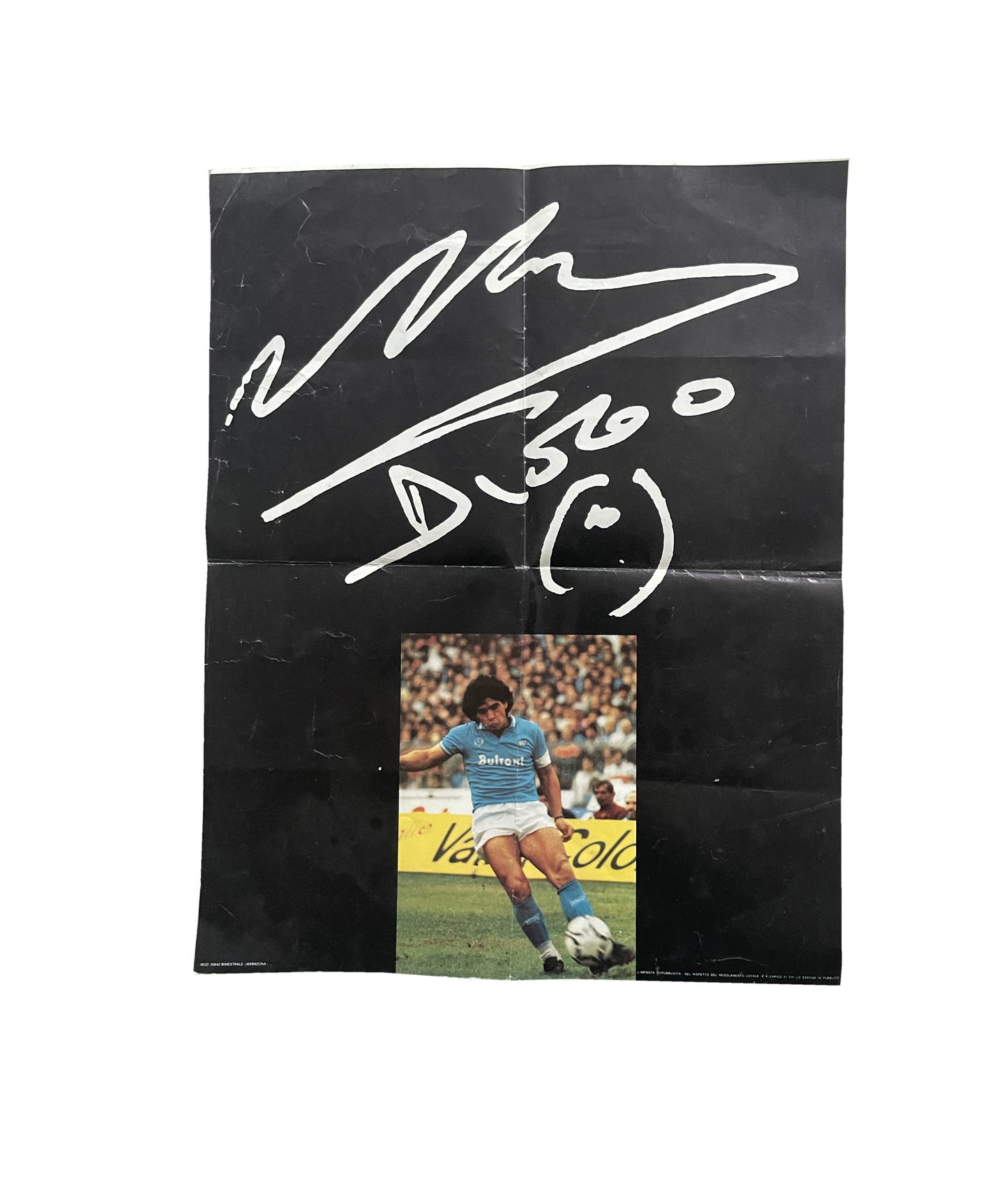 MARADONA SIGNATURE POSTER