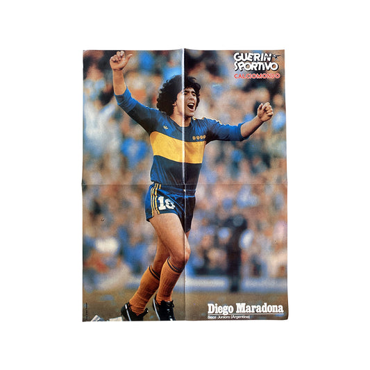 DIEGO MARADONA BOCA JUNIORS POSTER