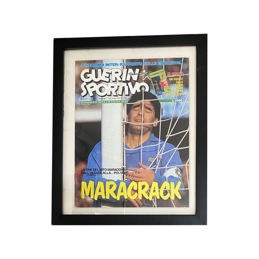 FRAMED 'MARACRACK' MARADONA COVER