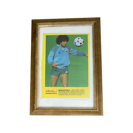 FRAMED MARADONA POSTER 'IDOLOS'