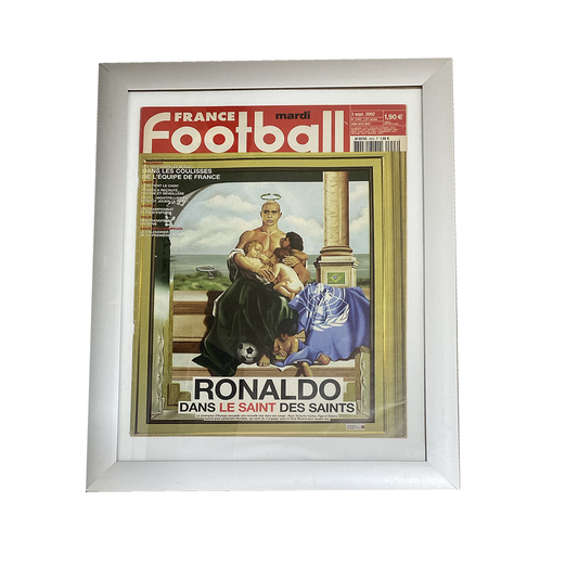 FRAMED 'SAINT RONALDO' FRANCE FOOTBALL COVER