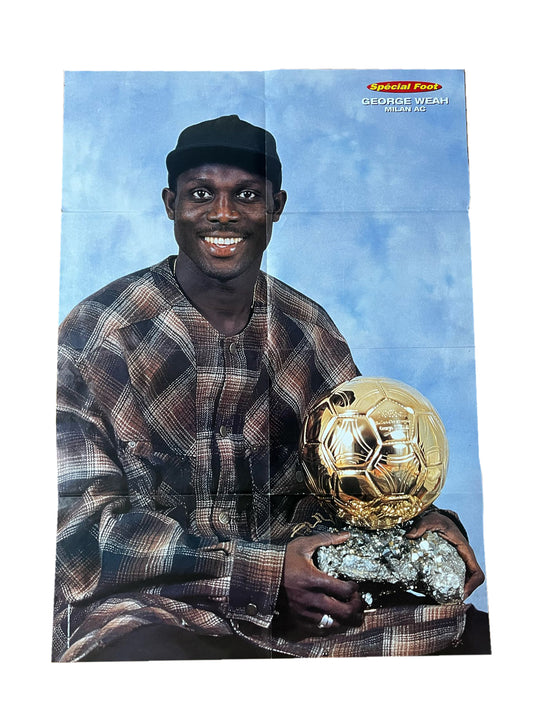 GEORGE WEAH ZINEDINE ZIDANE POSTER