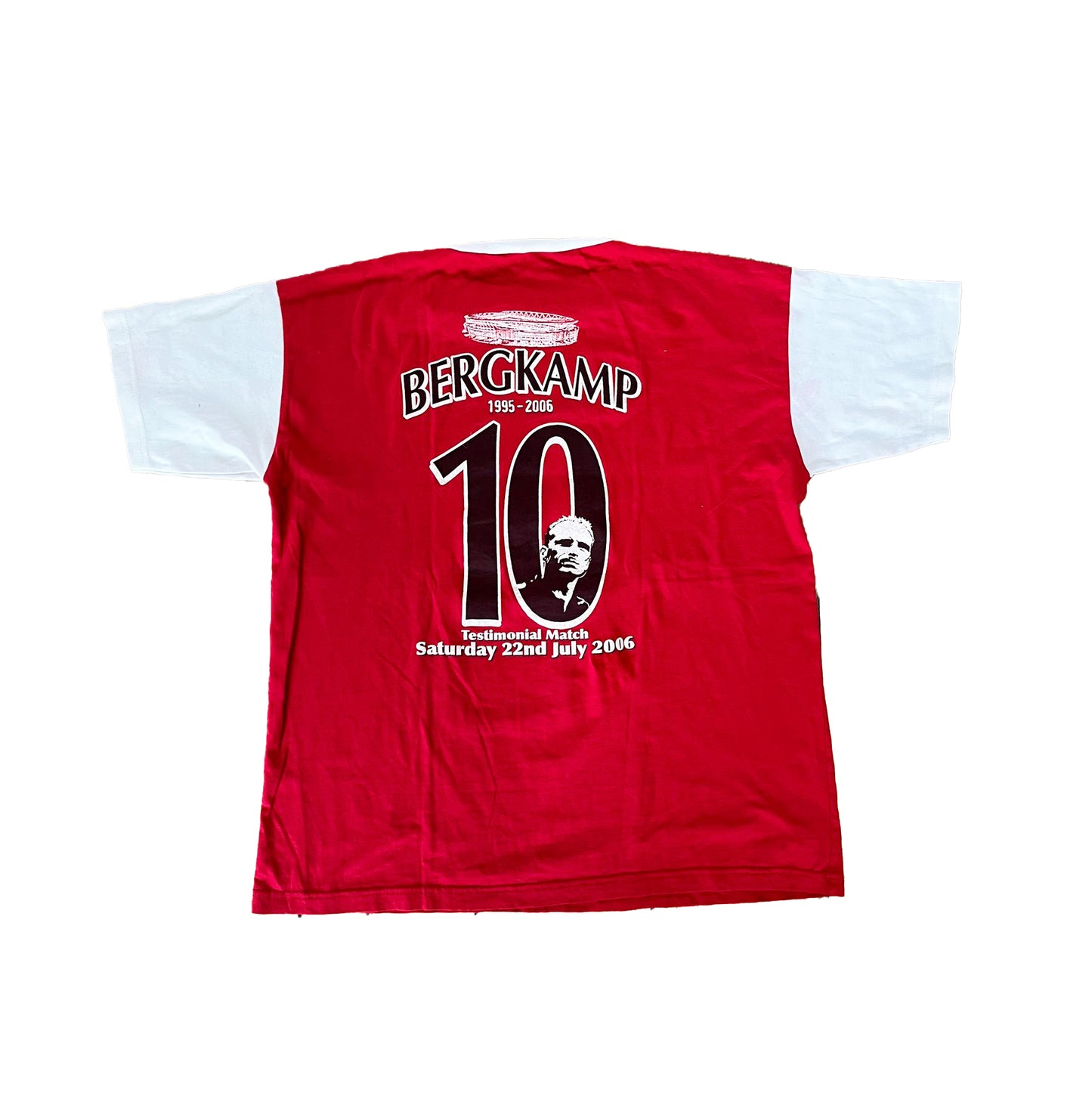 DENNIS BERGKAMP TESTIMONIAL T-SHIRT